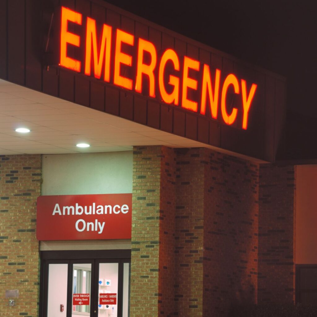 Emergency services in EMC hospital